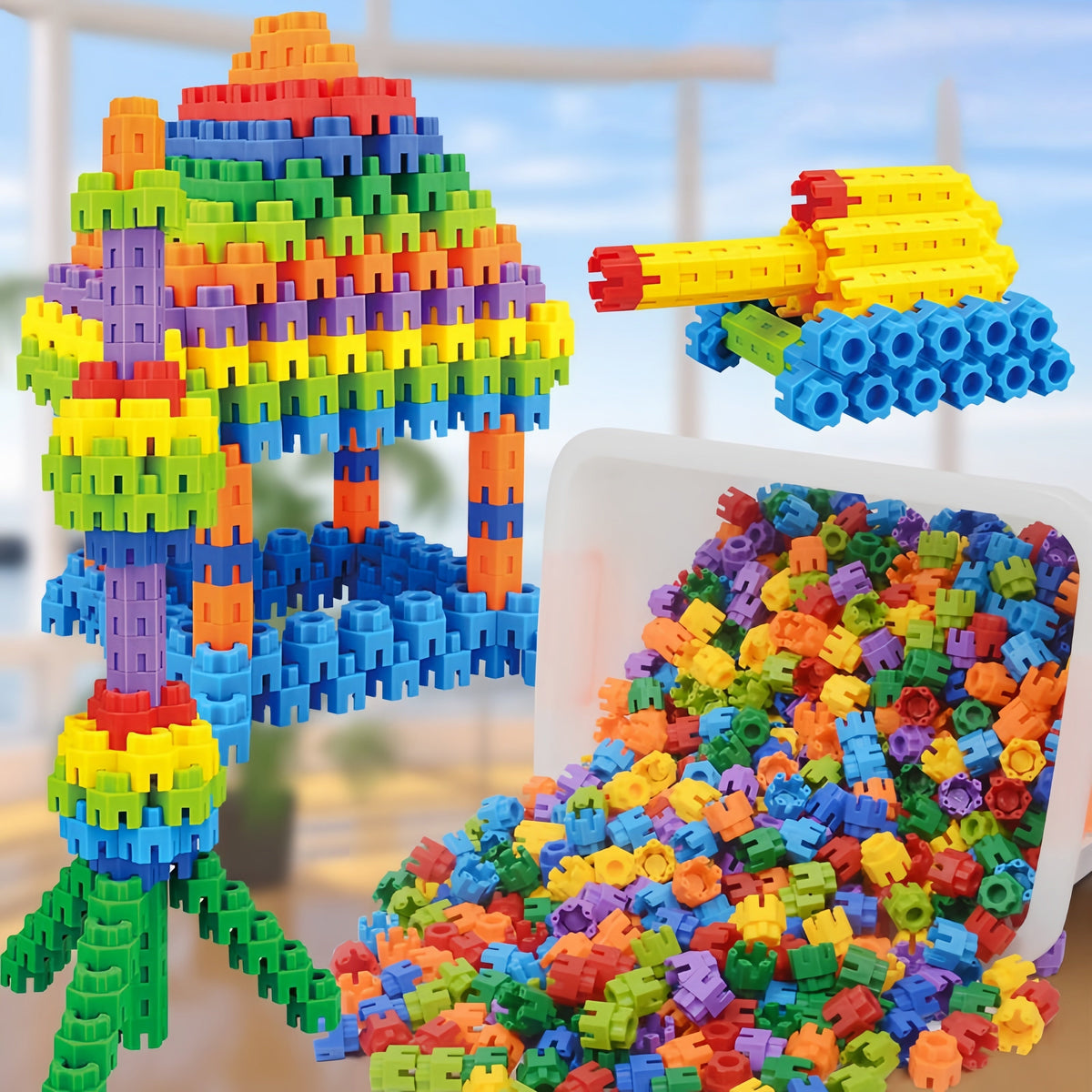 Hexagonal Building Blocks Set